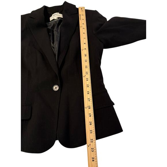 Calvin Klein Women’s Black Stretch One-Button Blazer Size 4 Workwear Career - Picture 5 of 8